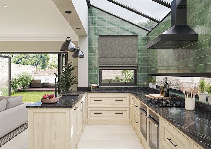 Foxford, Karakul - Motorised Roman Blind - Image 8